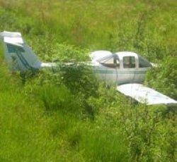 Cayó avioneta frente a Indusmaderas