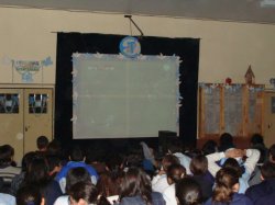 La Escuela Comercial de Saladas vivió a pleno el triunfo argentino