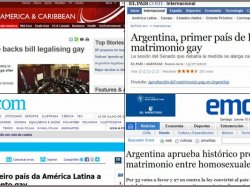 Los medios del mundo hablan de una ley histórica para la región