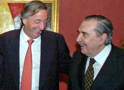 Alfonsín y Kirchner se disputan el nombre de un complejo turístico