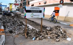 Mantenimiento Vial de la comuna interviene en sectores puntuales del microcentro con trabajos de bacheo