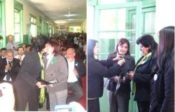 La senadora González entregó subsidio a la Escuela 448