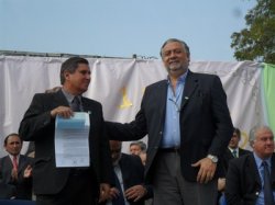 Pedro Cassani presente en el Centenario de Santa Rosa