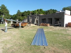 Inició el techado del Centro Recreativo en el Complejo Turístico