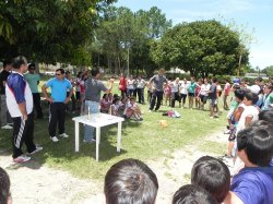 La Dirección de Deportes y el CEF N° 15 de Saladas en una jornada para los chicos