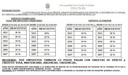 Importantes Descuentos en Moratoria Tributaria Municipal 2012