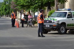 Operativo vial en calles de la ciudad de Saladas