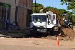 Continúa la intensa tarea de pavimentación en Saladas