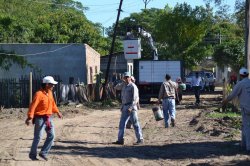 Ensanchan calle con un conjunto de obras públicas complementarias