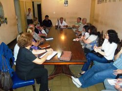 Reunión organizativa para festejos del Bicentenario del Combate de San Lorenzo