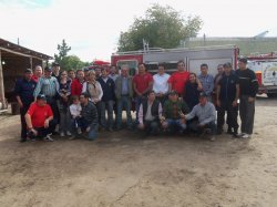 Junto a Bomberos, el Intendente y Viceintendente recibieron nuevo Autobomba