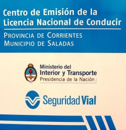 Se instala en Saladas el Centro de Emisión de la Licencia Nacional de Conducir