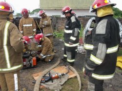 Importante capacitación de Bomberos Voluntarios de Saladas