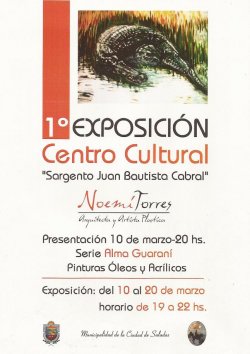 1º Exposición en el Centro Cultural Sargento Cabral de Saladas