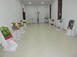 Se presentó la 1º exposición de pinturas en el Centro Cultural de Saladas