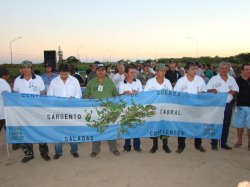 Saladas recordó la gesta de Malvinas