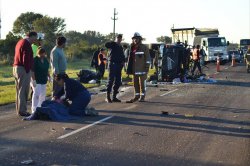 Siete heridos en espectacular accidente en Saladas