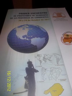 Presentarán oficialmente el libro del “1º Encuentro de Geografía de Corrientes”