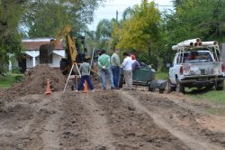 Trascendente obra de red cloacal en barrios de Saladas