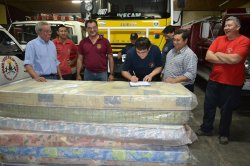 Ayuda del Municipio para el nuevo albergue de Bomberos de Saladas