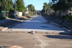 Culmina la pavimentación en calles de barrios Centenario e Itatí en Saladas