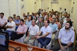 Herrero participó con Camau de una reunión de Intendentes electos