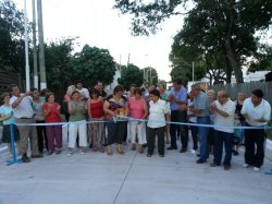 Con presencia de vecinos Alterats y Herrero inauguraron una nueva cuadra