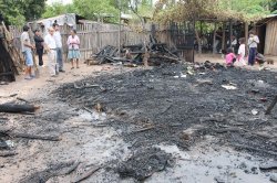 Gran incendio por un cortocircuito, consumió una vivienda en Saladas