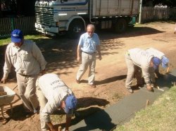 Se construyen cordones cuneta en barrio Don Bosco