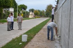 Tareas de mantenimientos en el Polideportivo Municipal