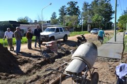 Más Obras Públicas en barrios San Antonio y Santa Lucia