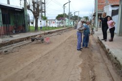 Don Bosco luce nuevos cordones cunetas y desagües pluviales