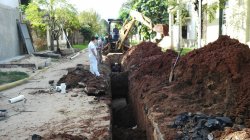 Ampliamos la cañería de cloaca a 300 familias saladeñas