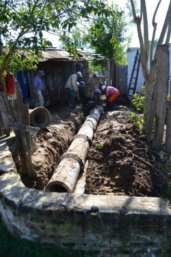 Obras Públicas realiza trabajos de drenaje y bacheo