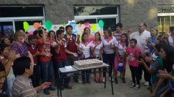 Al aire libre, la Escuela Técnica celebró su 75º aniversario