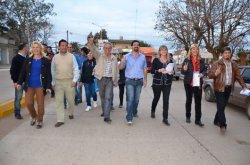 "Dani" recorrió el interior junto a los demás candidatos del FpV