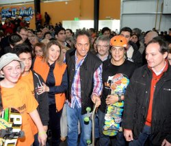 Camau acompañó a Daniel Scioli en Tierra del Fuego