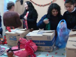 El “Ropero Comunitario” llegó al Hogar de Ancianos de Saladas