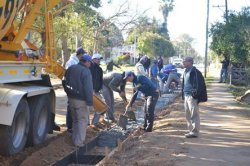 Avanza la obra de la calle Carlos Pellegrini