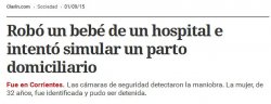 Medios de todo el país reflejaron el robo del bebé