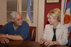Karina Rabolini trajo el apoyo de Daniel Scioli a Fabián Ríos y a los candidatos a concejales del FPV