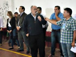 Colombi en Esquina prometió obras para el Club Antorcha