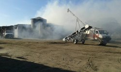 Imponente incendio genera cuantiosas pérdidas a una forrajería en Saladas
