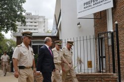 Canteros en acto de Prefectura: destacó el trabajo integrado con la Fuerza