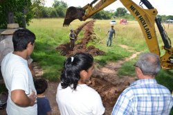 Extensión de red de agua potable para familias del lugar