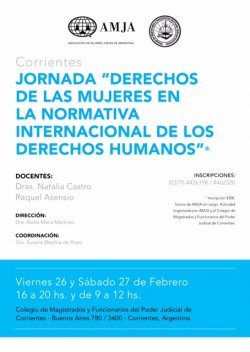 Jueces y Funcionarios de Poder Judicial se capacitarán sobre los Derechos de las mujeres en la normativa internacional