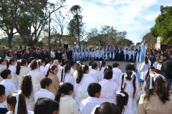 Alumnos de 4to grado realizaron la promesa de “Lealtad a la Bandera”