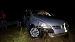 Falleció un joven en Pago Alegre tras despistar y volcar su auto