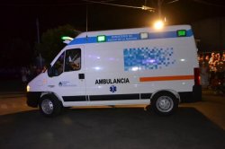 Se accidentó la ambulancia municipal saliendo de Corrientes hacia Saladas
