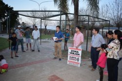 El Frente Renovador pone en funcionamiento sistema de alarma en barrio San Antonio